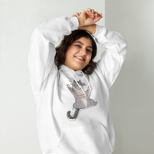 Happy The Cat Hoodie "Never underestimate the power of a smile!"